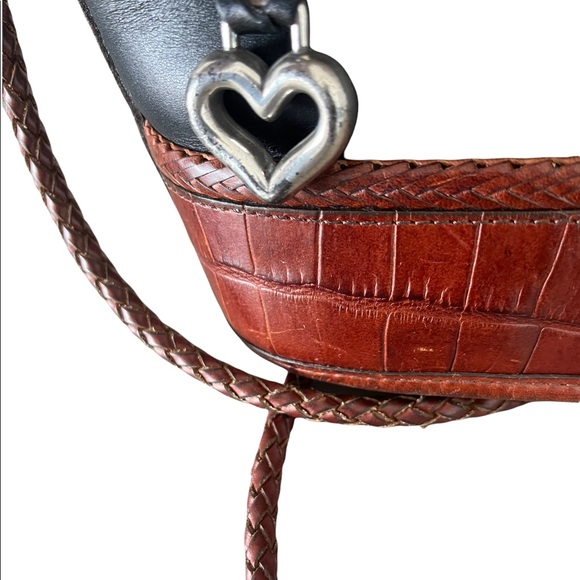 Brighton Vintage CROCO Leather Shoulder Bag - Picture 5 of 11